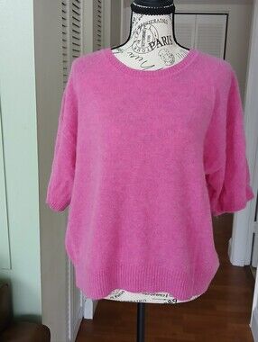 WILT 100% Cashmere Short Sleeve Sweater